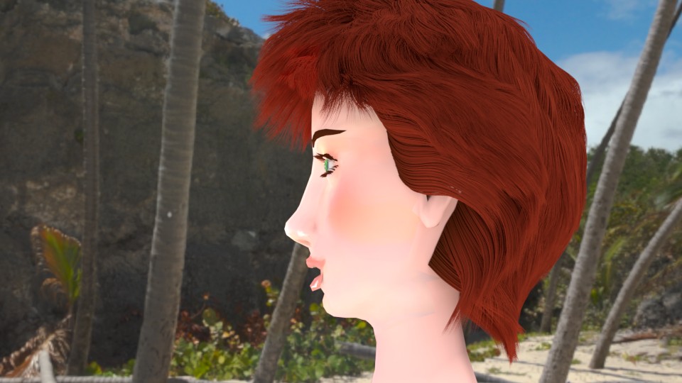 Blender Hair Particles in Wind Force preview image 3